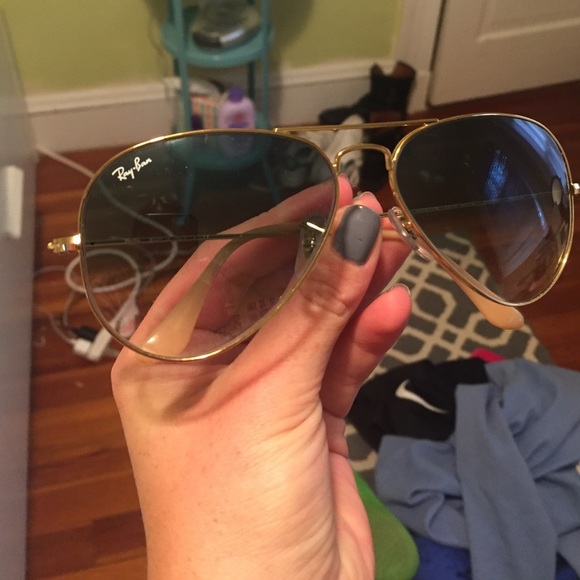 Ray-Ban aviators with blue lens - Picture 2 of 4